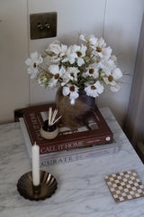 Brass Scalloped Candle Holder