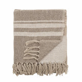 Natural Block Stripe Throw