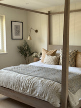 Brown and Blue Quilt