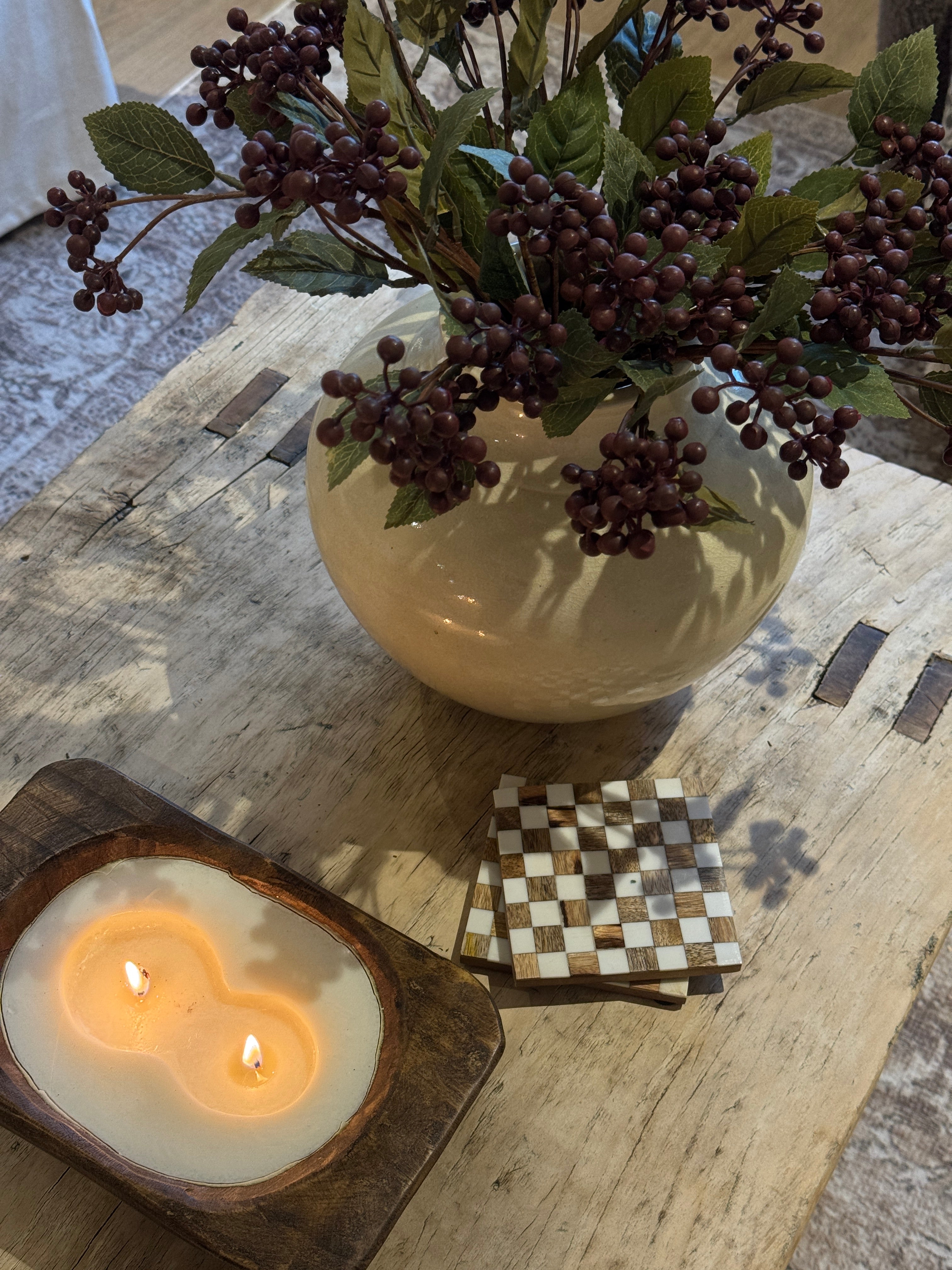 Burgundy Berry Branch