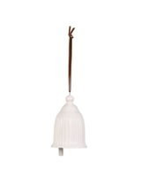 Ivory Ribbed Bell Decoration