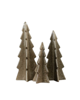 Antique Brown Glazed Christmas Tree - Small