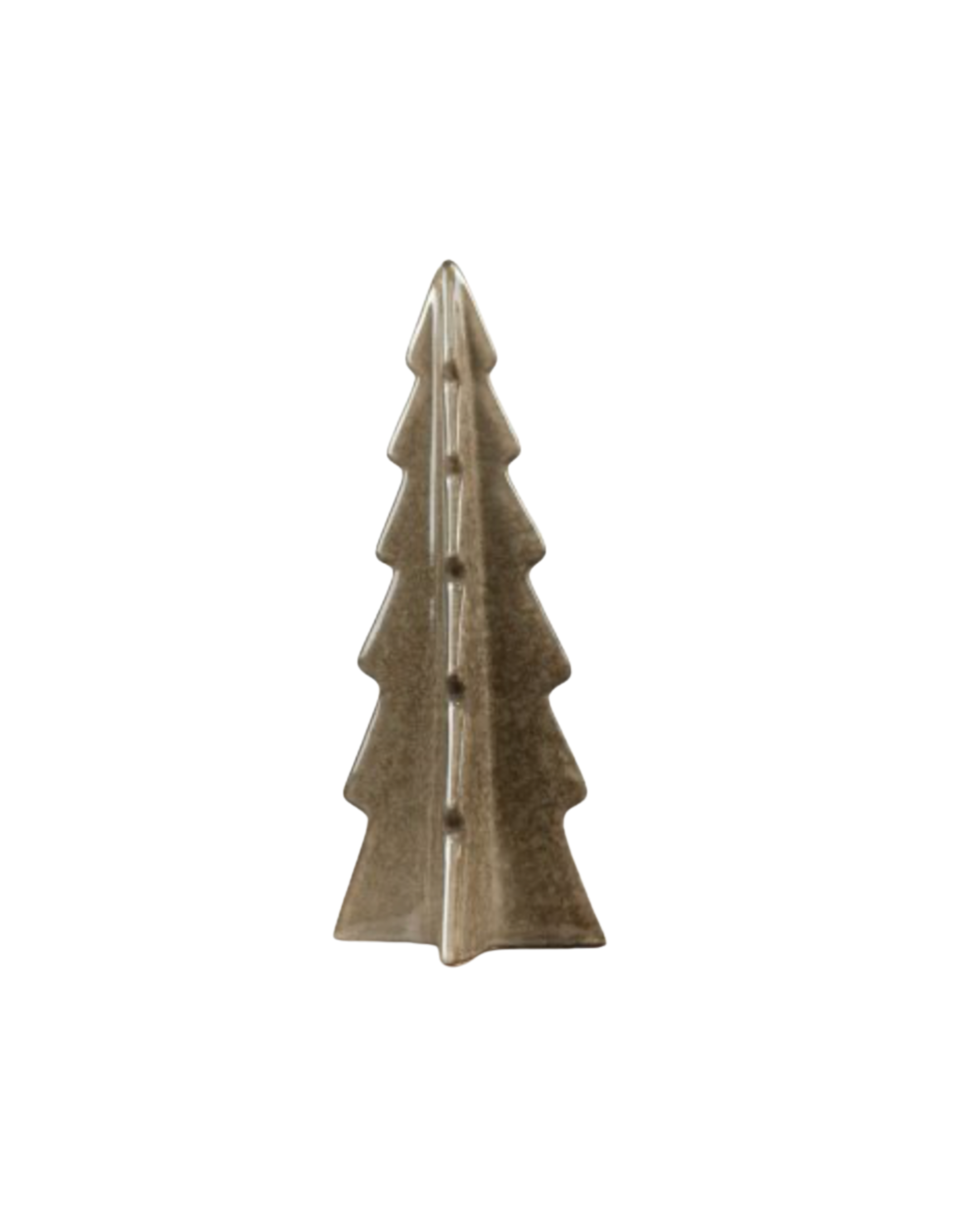 Antique Brown Glazed Christmas Tree - Medium