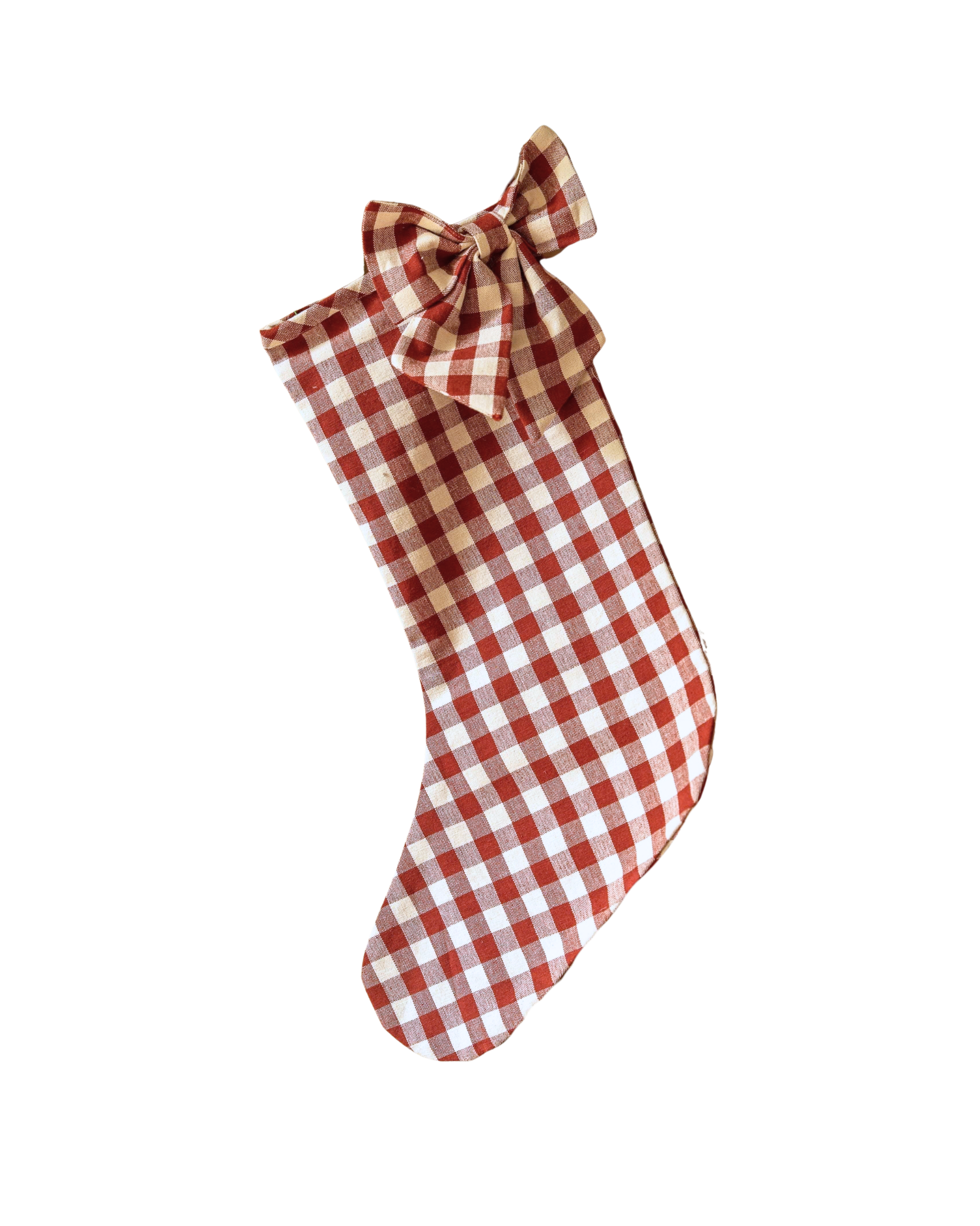 Christmas Gingham Stocking