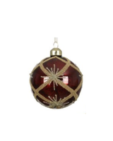 Burgundy Starburst Bauble