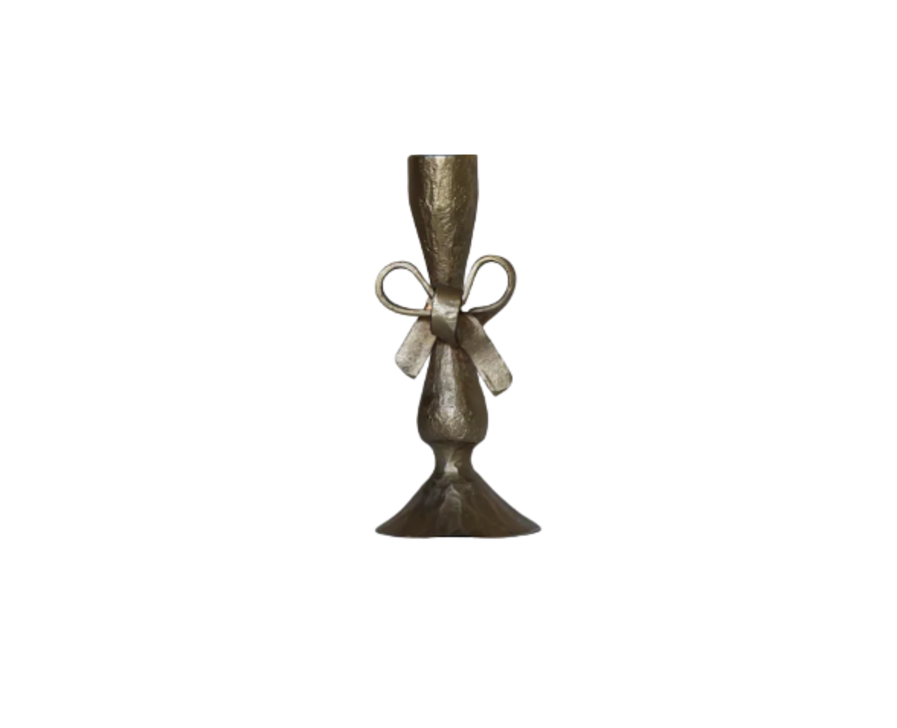 Antique Brass Bow Candle Holder with 6 candles