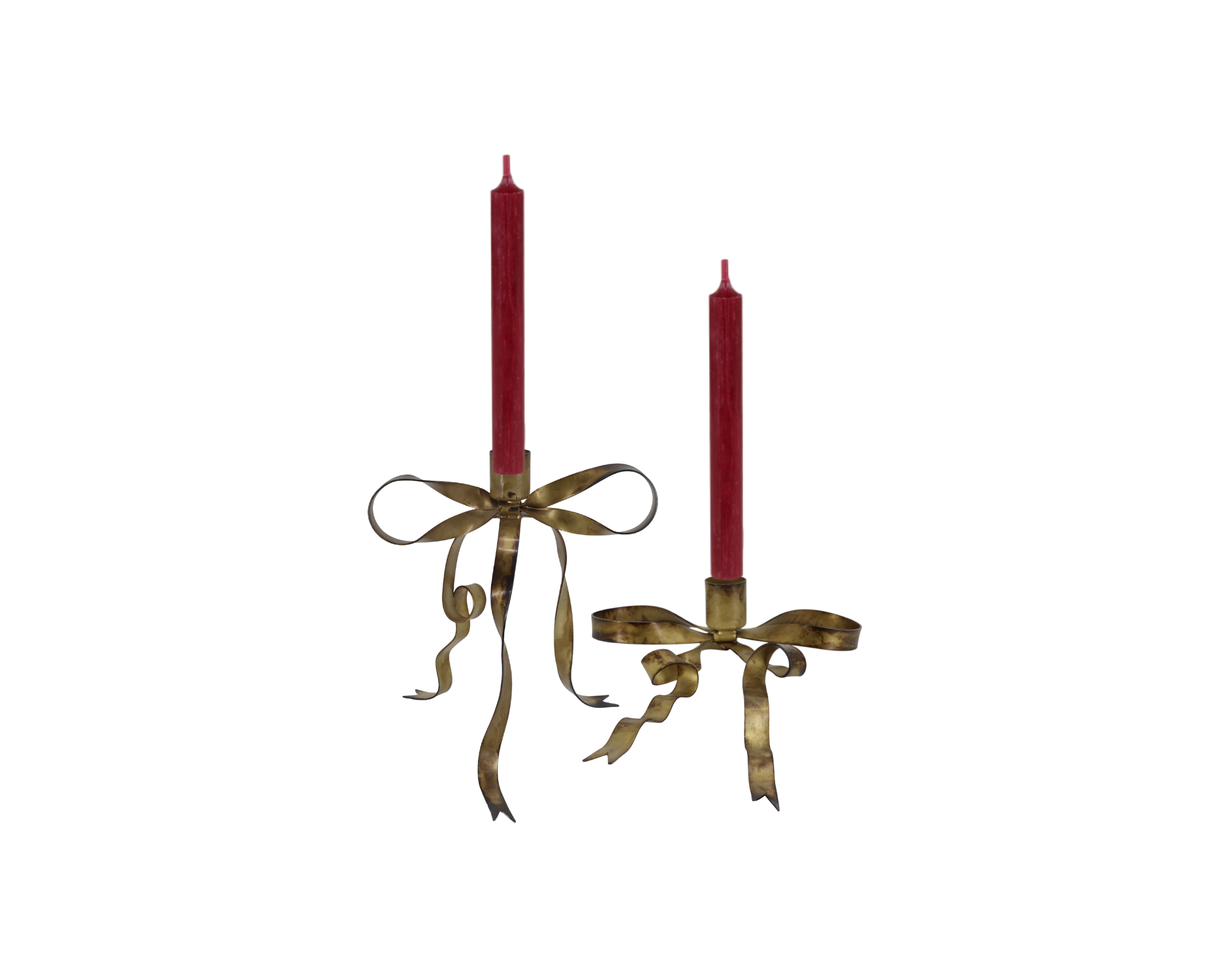 Antique Bow Candlestick