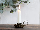 Antique Brass Candle Holder