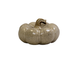 Beige Ceramic Pumpkin Large