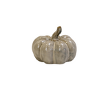 Beige Mottle Ceramic Pumpkin Small