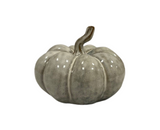 Beige Mottle Ceramic Pumpkin