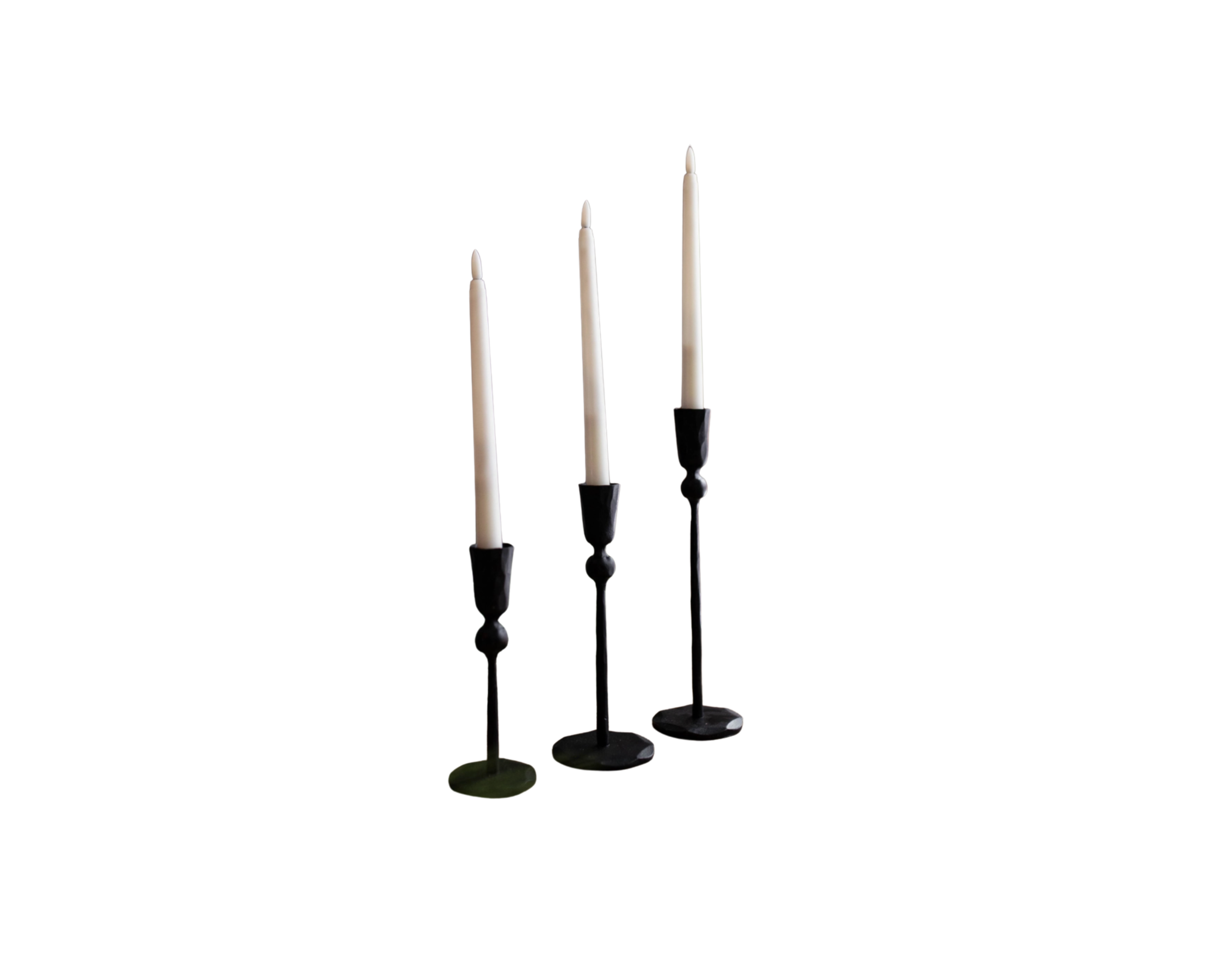Black Rustic Candle Sticks