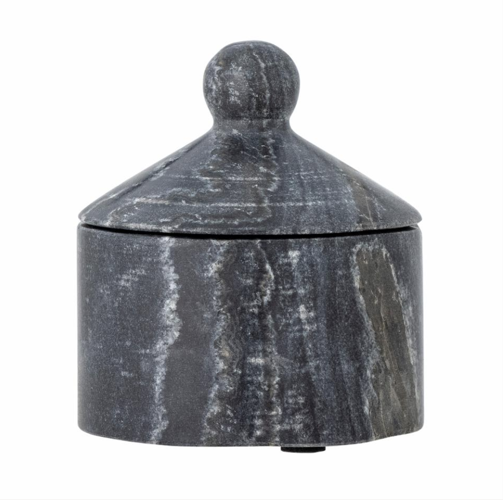 Black Marble Jar