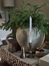 Antique Brass Bow Candle Holder with 6 candles