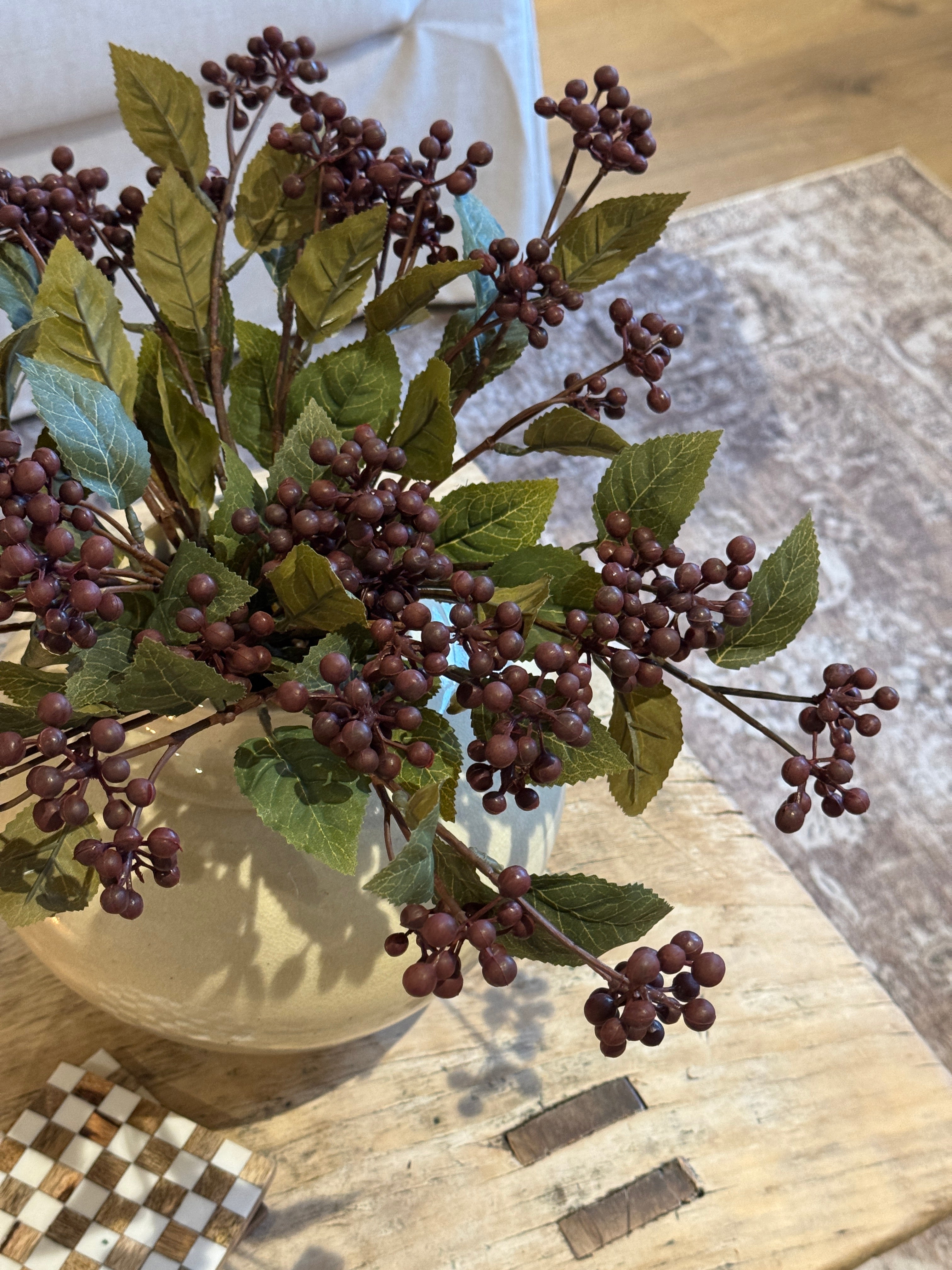 Burgundy Berry Branch