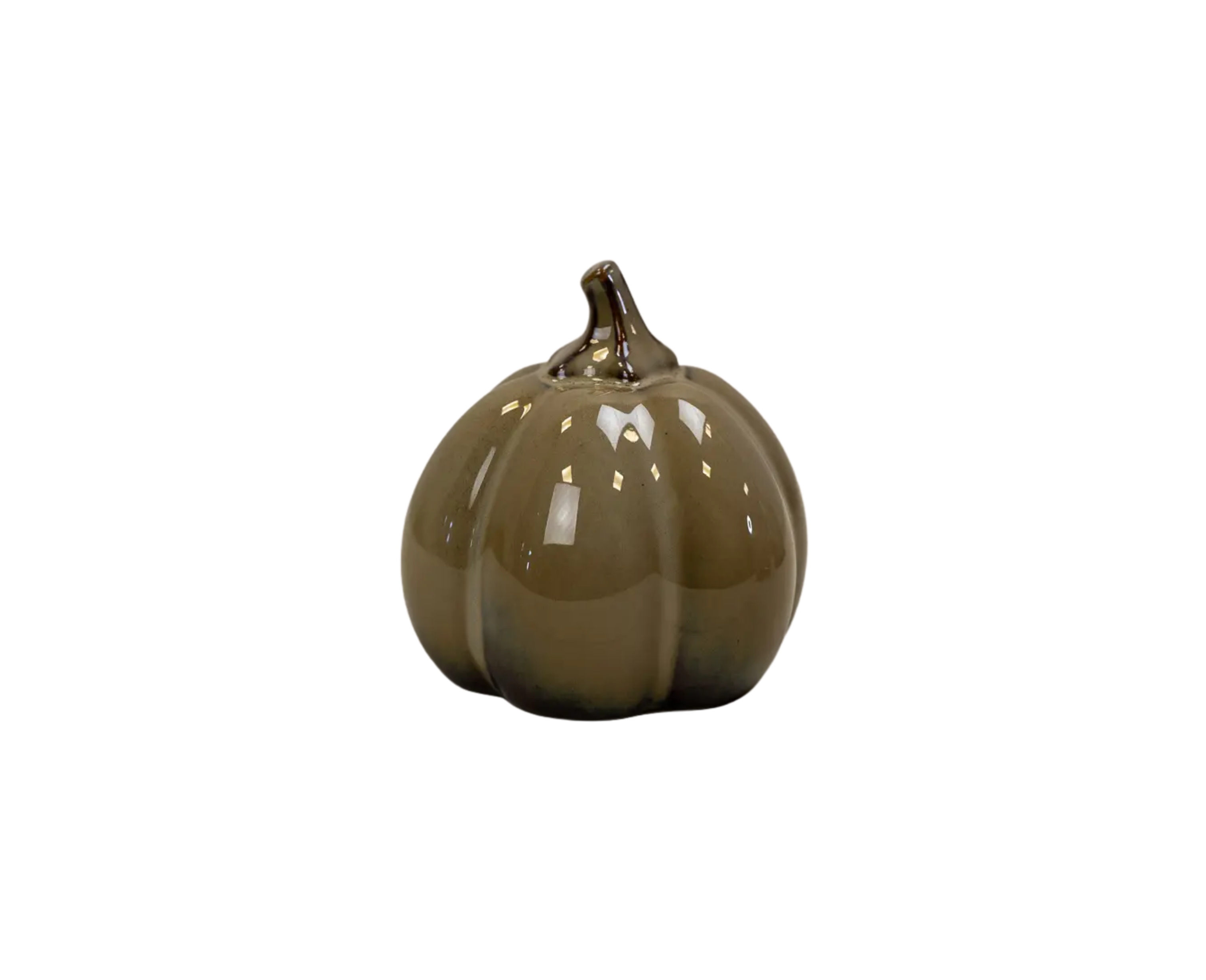 Caramel Ceramic Pumpkin Small