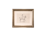 Framed Equestrian Sketch