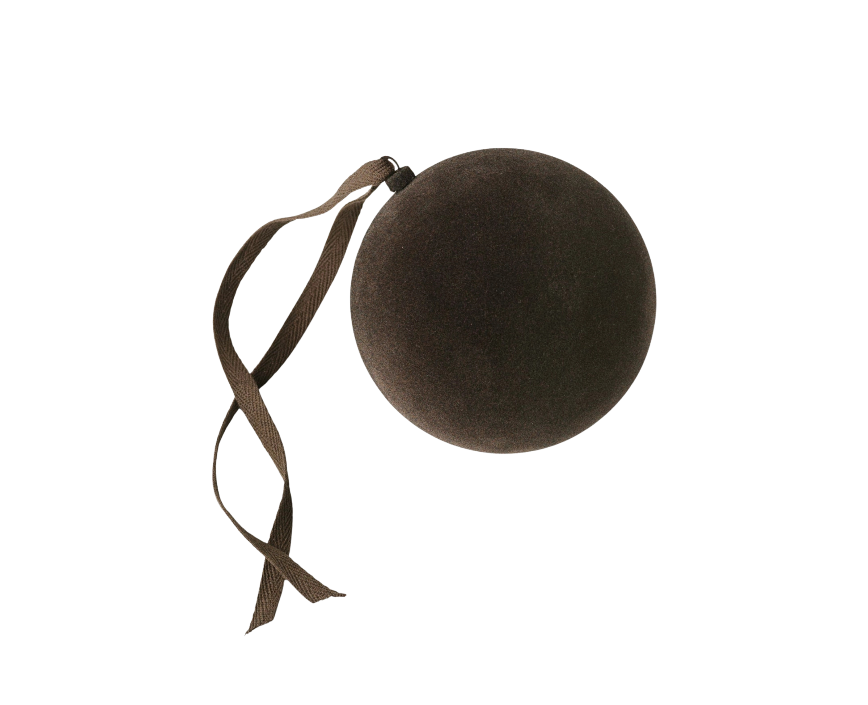 Extra Large Chocolate Brown Velvet Bauble