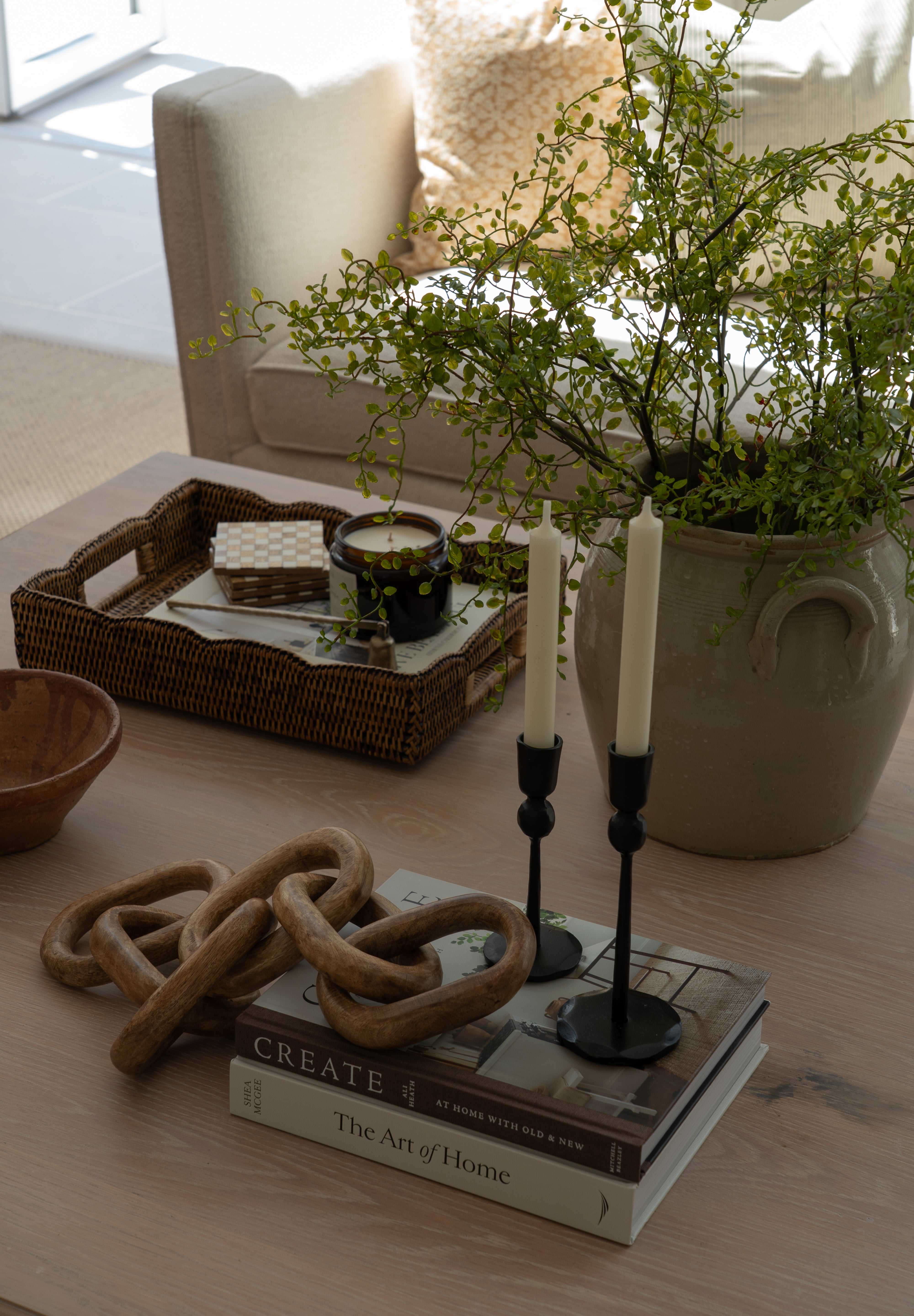 Black Rustic Candle Sticks