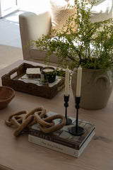 Black Rustic Candle Sticks