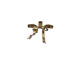 Flat Antique Bow Candlestick
