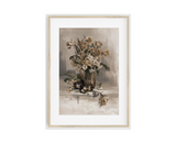 Floral Watercolour Muted Vintage Art Print