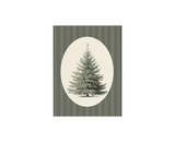 Folk Vintage Christmas Tree Print