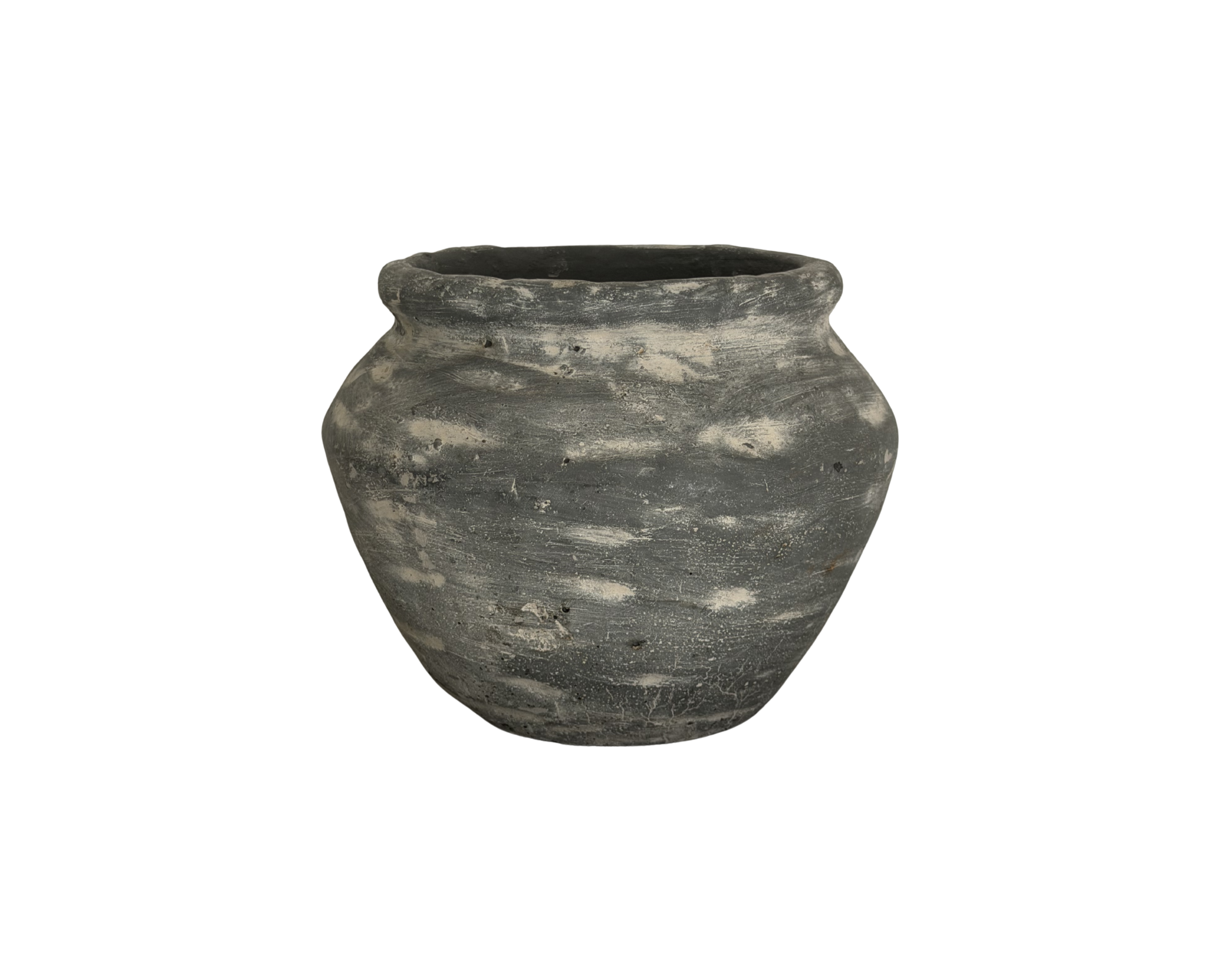 Grey Stone Pot