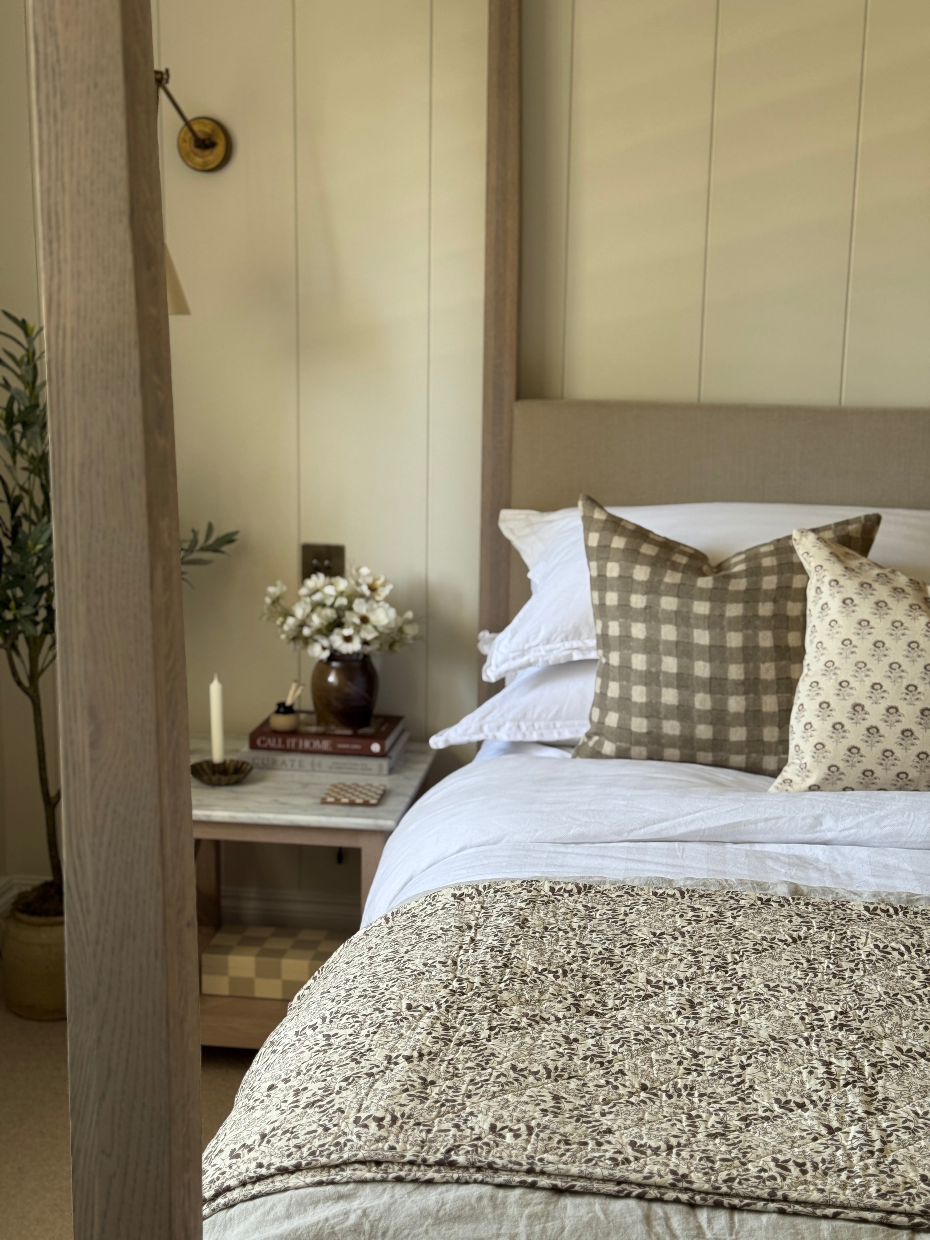 Brown and Natural Quilt