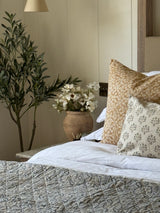 Brown and Blue Quilt