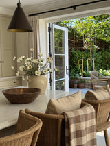 Brown Chequered Throw