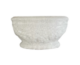 Ivory Crackle Planter