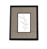 4x6 Linen Border Black Frame