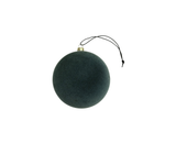 Pine Green Velvet Bauble