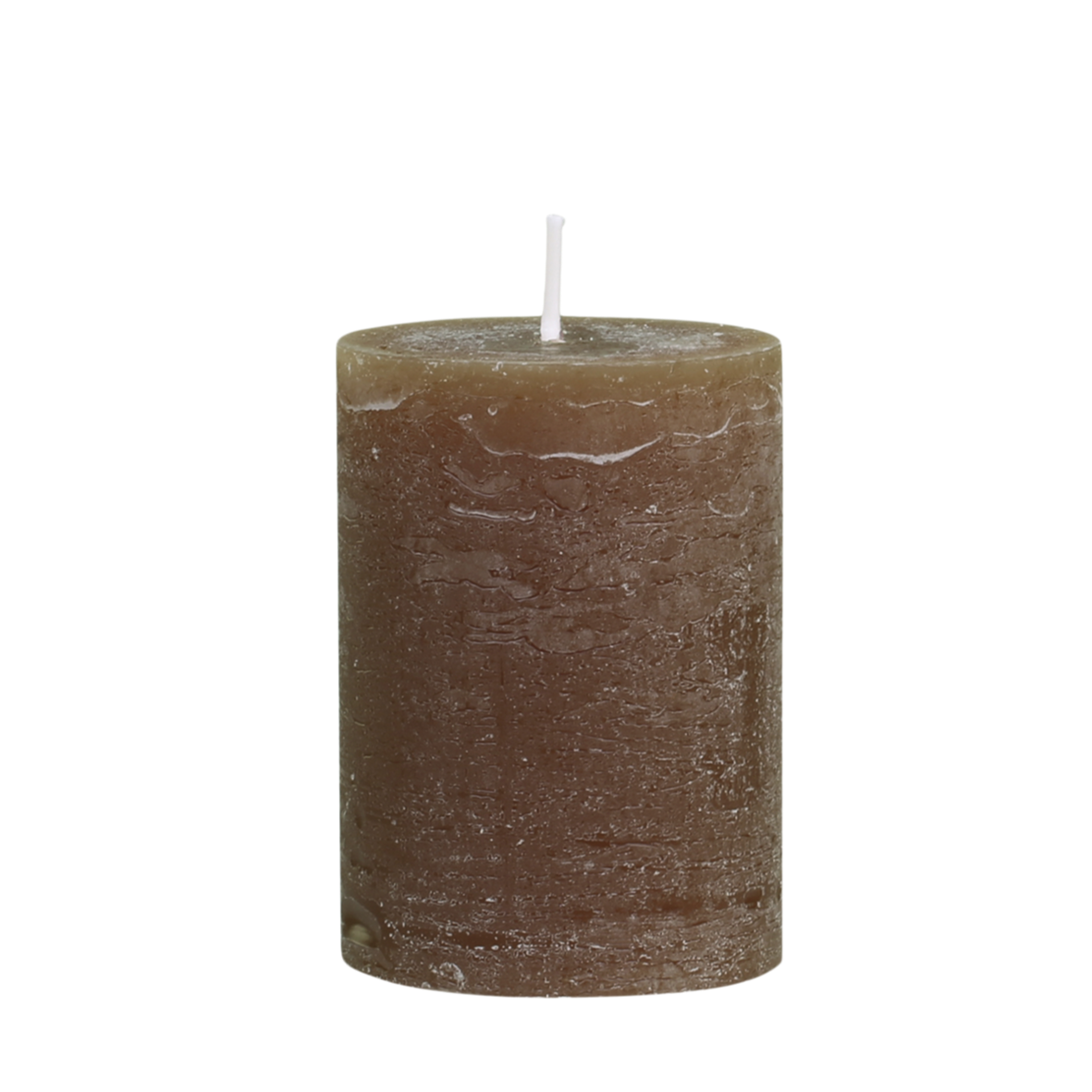 Rustic Brown Pillar Candle 40H