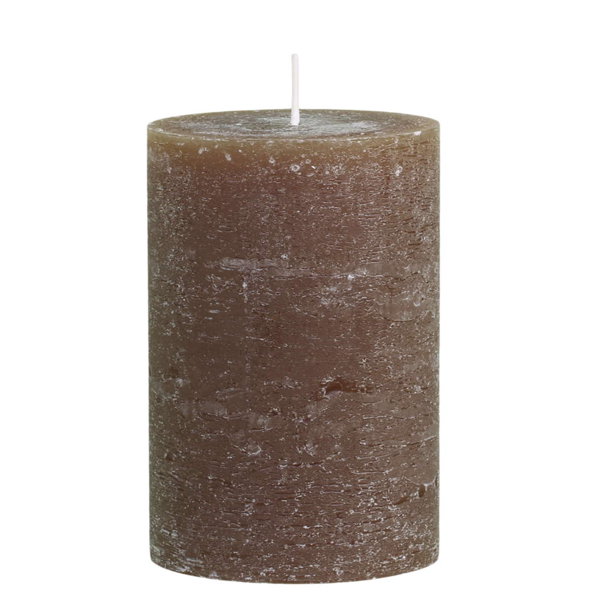 Rustic Brown Pillar Candle 90H