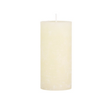 Rustic Off White Pillar Candle 60H