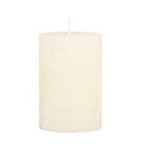 Rustic Off White Pillar Candle 90H