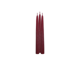 Set of 3 Red Tapered Candles