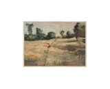 Vintage Farm Field Landscape Art Print