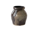 Dark Glazed Ceramic Vase