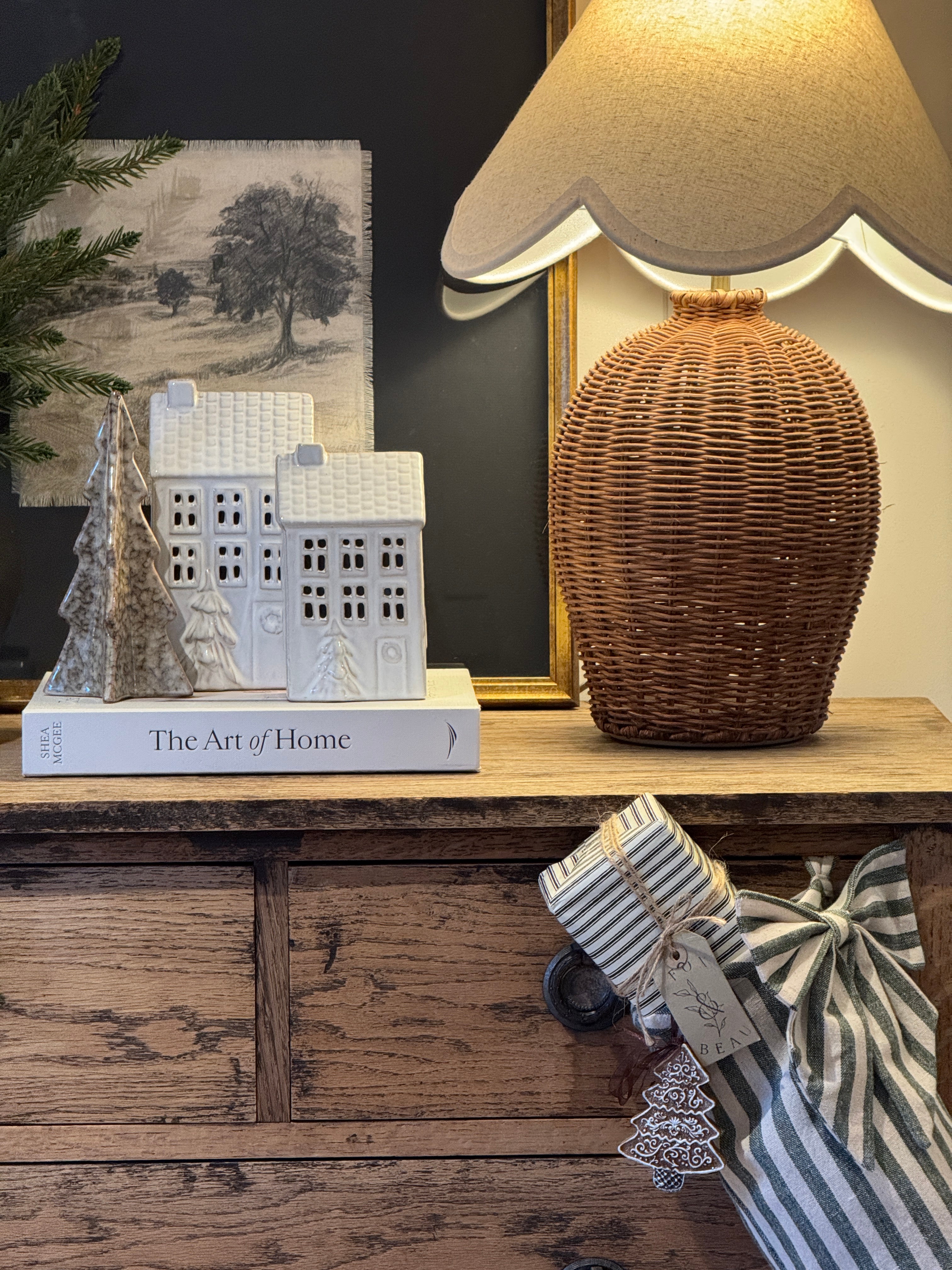 Snowy Christmas House - Large