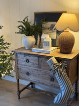 Evergreen Stripe Christmas Stocking
